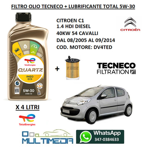 Kit filtro olio lubrificante - kit,