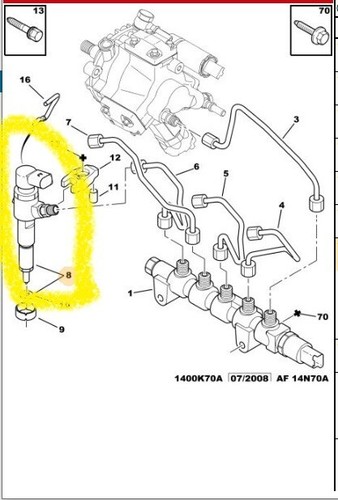 Iniettore motore diesel dv4td - iniettore,
